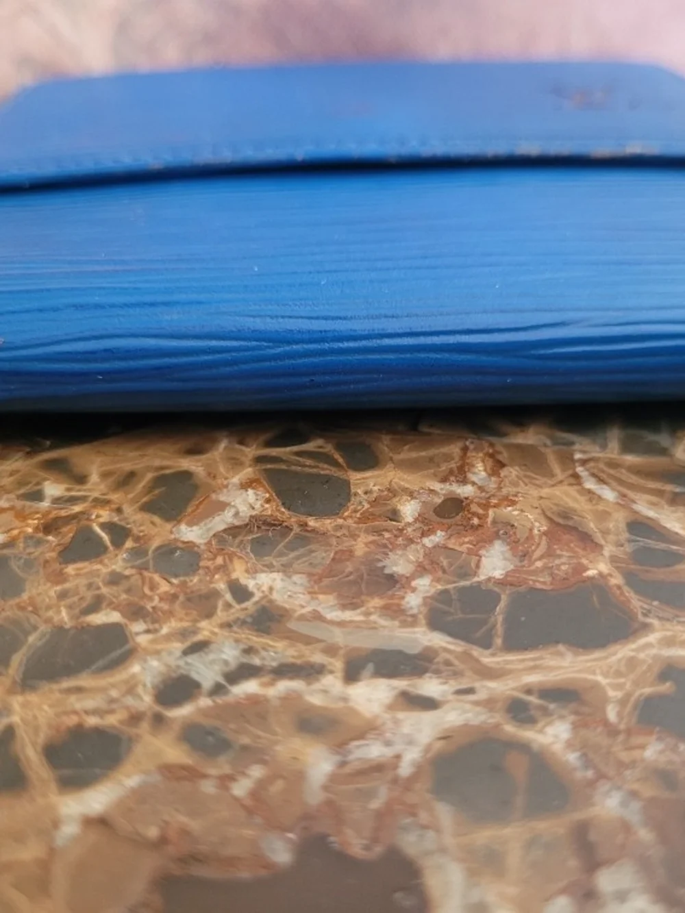 Louis Vuitton Blue Epi Leather Small Wallet